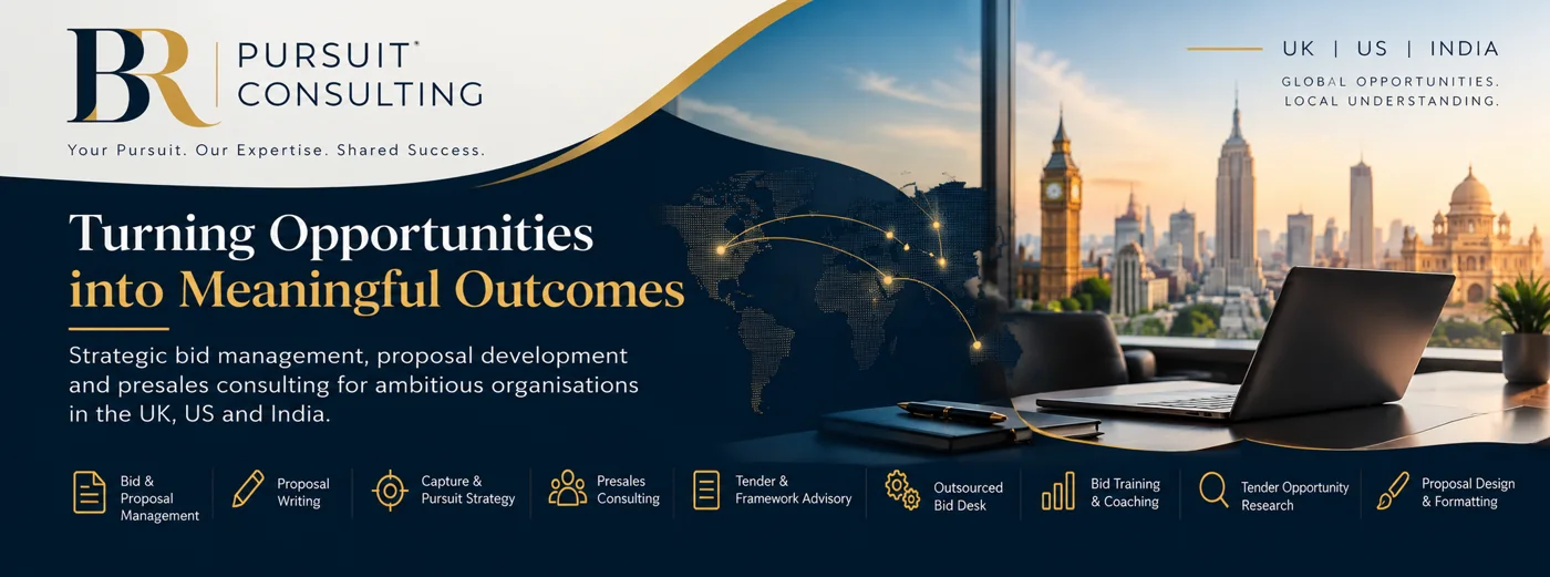 BR Pursuit Consulting brand artwork — strategic bid and proposal support